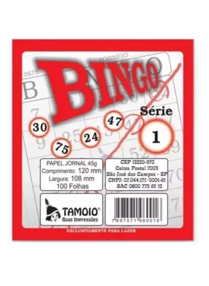 Imagem de Melhor Blocos De Cartela De Bingo Números 12x11 100 Folhas