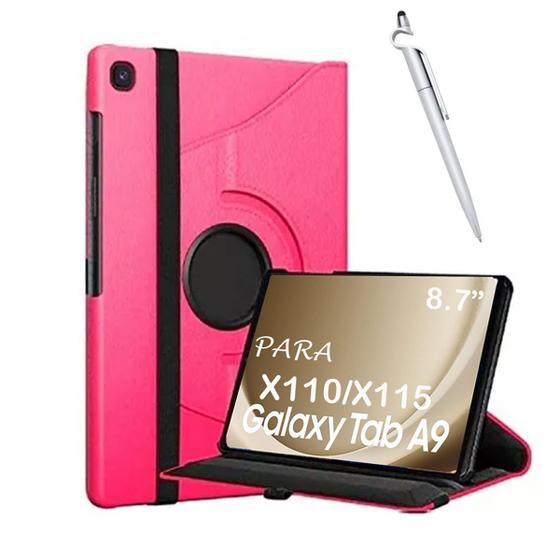 Imagem de Melhor Capa Giratória Para Tablet Galaxy A9 8.7" + Caneta