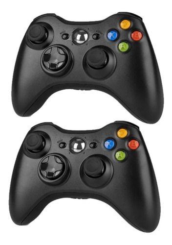Imagem de Melhor Kit 2 Controles Compatível Para X-360 Joystick Sem Fio