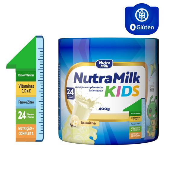 Melhor Suplemento Alimentar em pó infantil NutraMilk Kids, Rico em ...