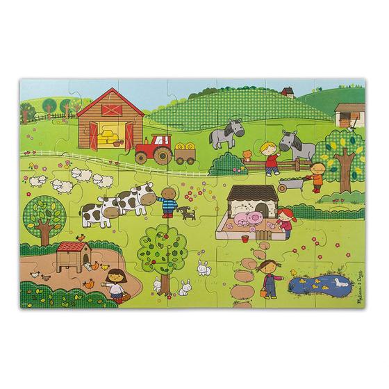 Imagem de Melissa &amp Doug Natural Play Giant Floor Puzzle: On the Farm (35 peças)