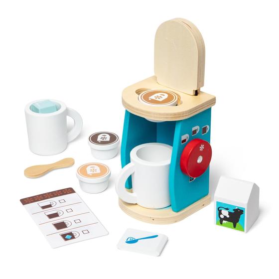 Imagem de Melissa & Doug Conjunto de Cafeteira de Madeira