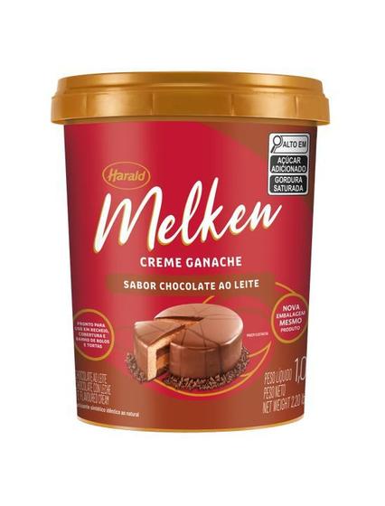 Imagem de Melken Creme Ganache Chocolate Ao Leite Harald  - Pote 1KG