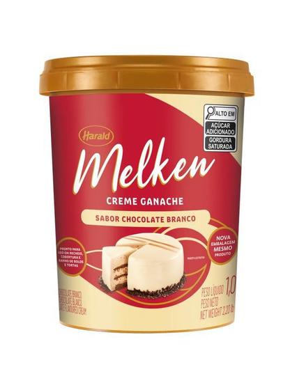 Imagem de Melken Creme Ganache Chocolate Branco Harald  - Pote 1KG