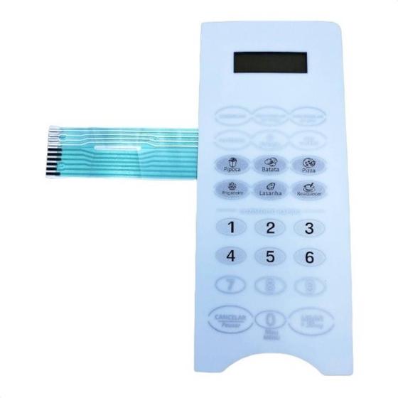 Imagem de Membrana Adesivo Teclado Do Microondas Midea Mm20el1vwc