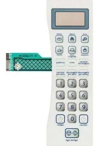 Membrana Teclado Microondas Cms18 Branca Menor preço em Membrana Teclado Microondas Cms18 Branca