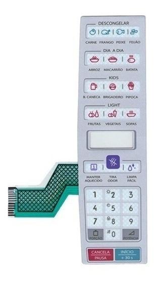 Membrana Teclado Microondas Compatível Electrolux Meo44 Menor preço em Membrana Teclado Microondas Compatível Electrolux Meo44
