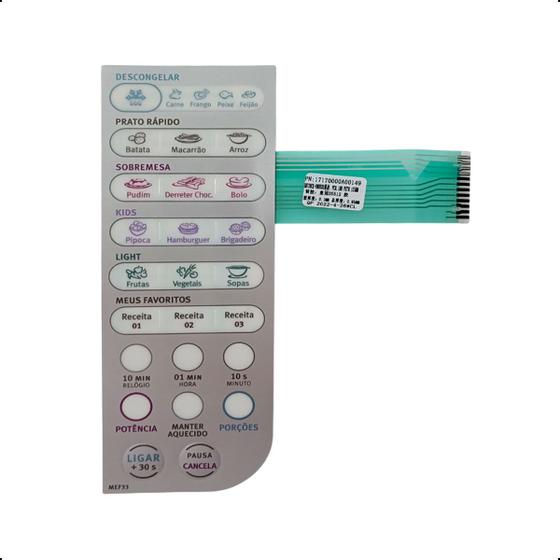 Imagem de Membrana Teclado Microondas Electrolux Mef33 Mef 33