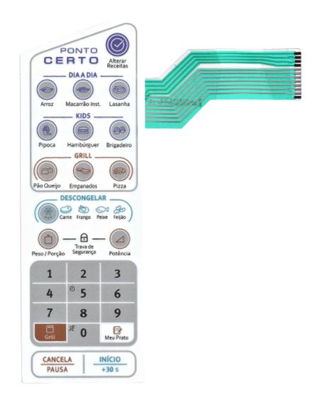 Imagem de Membrana teclado Para Microondas Eletrolux Mg 41p 