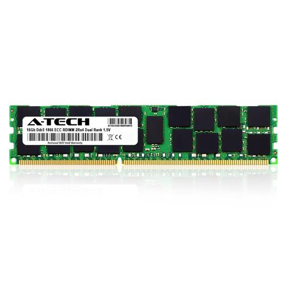 Imagem de Memoria 16Gb Ddr3 1866 ECC RDIMM 2Rx4 Dual Rank 1.5V AT16G1D3D1866RD4N15 A-TECH