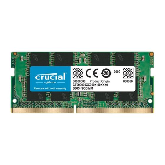 Imagem de Memoria 16gb ddr4 3200mhz crucial - ct16g4sfs832a - notebook