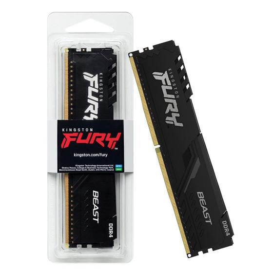 Imagem de Memoria 16gb Ddr4 3600 Cl18 1.35V Desktop Fury Beast KF436C18BB/16 Kingston