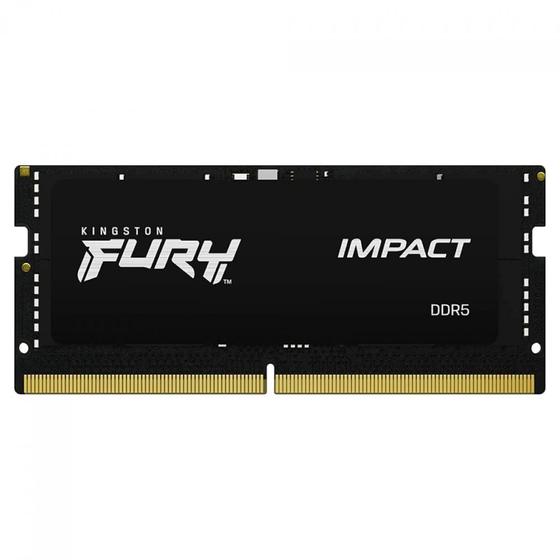 Imagem de Memória 16GB DDR5 4800Mhz, Kingston Fury Impact para Notebook, KF548S38IB-16  KINGSTON