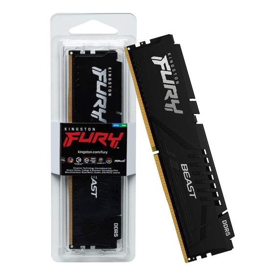 Imagem de Memoria 32gb Ddr5 5200 Cl40 1.25V Fury Beast Gaming KF552C40BB-32 Kingston