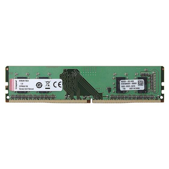 Imagem de Memoria 4GB 2400Mhz DDR4 CL17 Kingston - KVR24N17S8/4