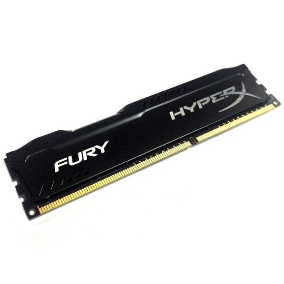 Imagem de Memoria 4gb Ddr3 1866 Hyper X fury black Desktop HX318C10FB/4 Kingston