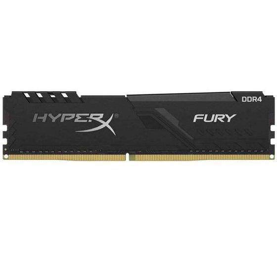 Imagem de Memoria 4GB DDR4 2666MHZ Kingston HYPER X FURY BLACK HX426C16FB3/4