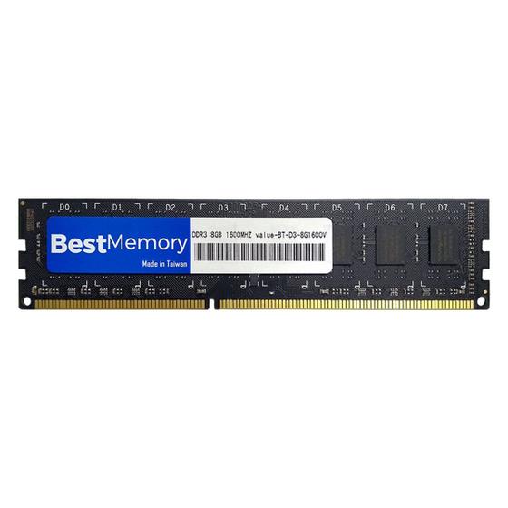Imagem de Memória 8GB Best Memory Value Series BT-D3-8G1600V, DDR3, 1600MHz