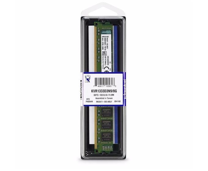 Memoria 8gb ddr3 1333 Kingston Kvr1333d3n9/8g Menor preço em Memoria 8gb ddr3 1333 Kingston Kvr1333d3n9/8g