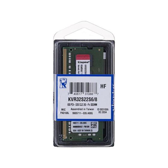 Memória 8GB DDR4 3200Mhz 1.2V KVR32S22S6/8 Kingston Sodimm Menor preço em Memória 8GB DDR4 3200Mhz 1.2V KVR32S22S6/8 Kingston Sodimm
