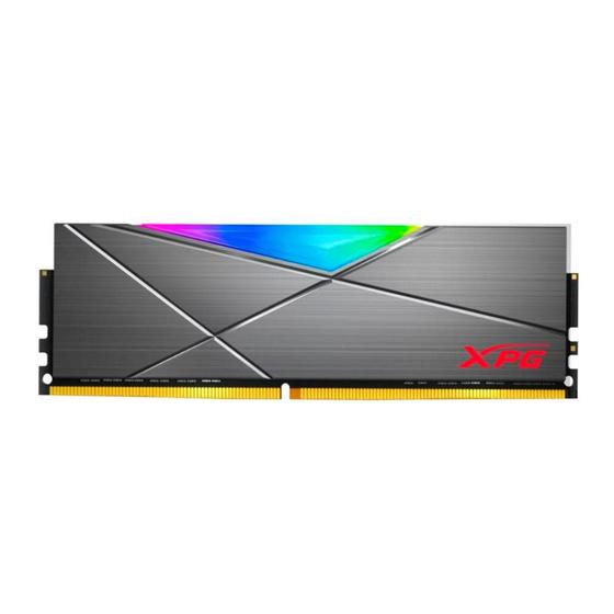 Imagem de Memória 8GB DDR4 3600MHz Adata XPG Spectrix D50 - CL18 - RGB - Cinza - AX4U36008G18I-ST50