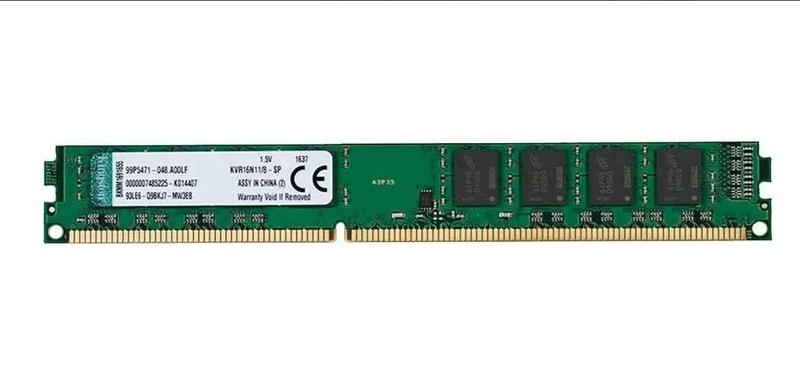 Imagem de Memória 8Gb Kingston Ddr3 1600Mhz Cl11 Udimm KVR16N11-8WP