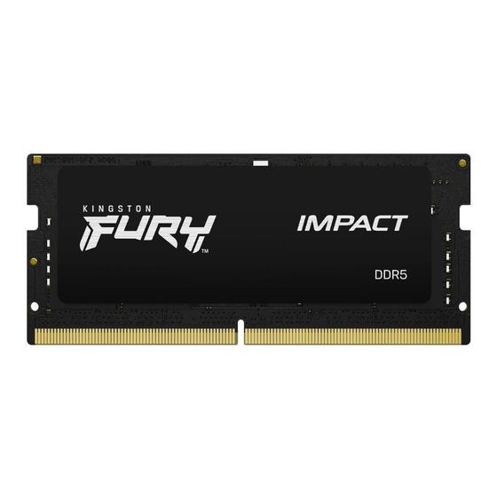 Imagem de Memoria 8GB Kingston DDR5 4800MHZ Fury Impact KF548S38IB-8