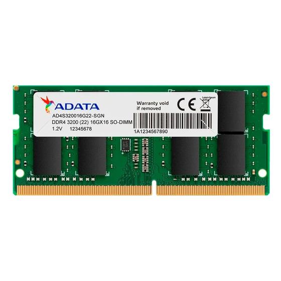 Imagem de Memoria Adata 16GB DDR4 3200MHZ 1.2V - AD4S320016G22-SGN