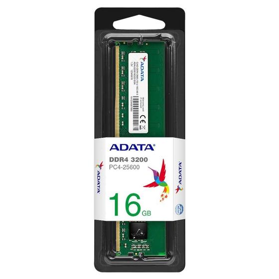 Imagem de Memoria Adata 16gb Ddr4 3200mhz 1.2v Desktop - Ad4u320016g22-sgn