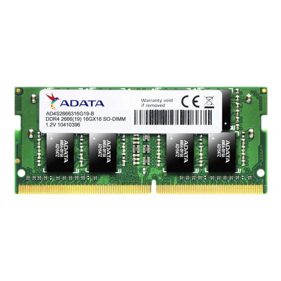 Imagem de Memoria ADATA AD4S26668G19-SGN 2666MHZ 8GB DDR4 Note