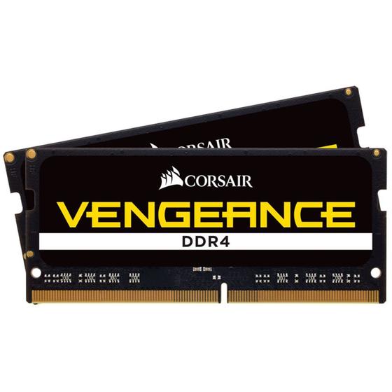 Imagem de Memória Corsair Vengeance 32GB (2x16GB), 2400MHz, DDR4, C16, para Notebook, Preto - CMSX32GX4M2A2400C16