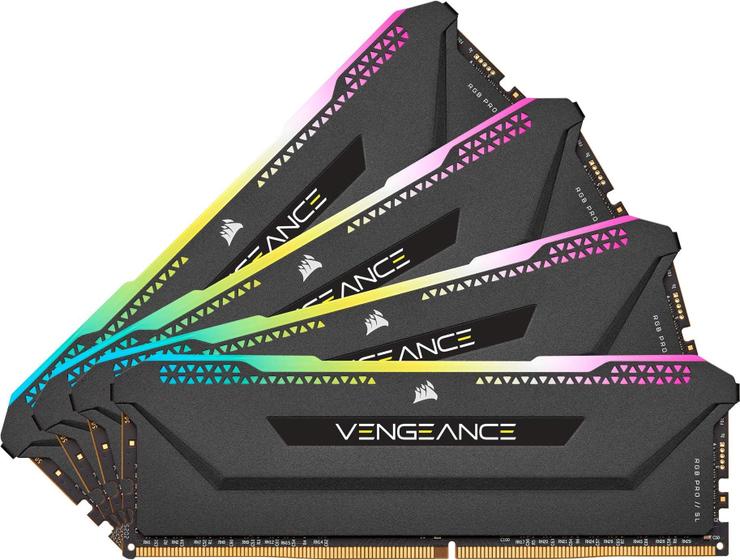 Imagem de Memória Corsair Vengeance RGB Pro SL 32 GB (4x8 GB) DDR4 3200