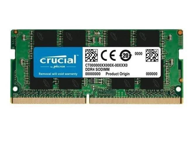 Imagem de Memória Crucial 16GB DDR4 2666 SODIMM - Melhore seu Notebook