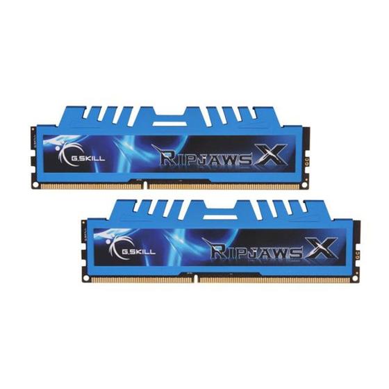 Imagem de Memória DDR3 - 16GB (2x 8GB) / 1.600MHz - G.Skill RipjawsX - F3-1600C9D-16GXM