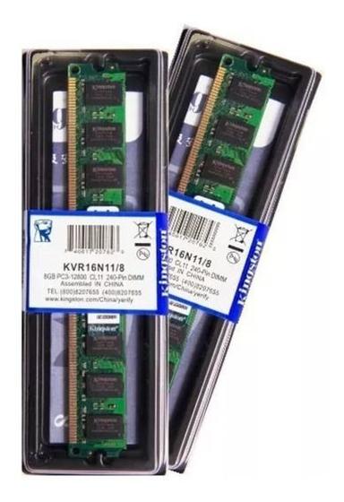 Imagem de Memoria Desktop Kingston 8GB DDR3 1600 Mhz UDIMM 1,5V CL11 PC3-12800