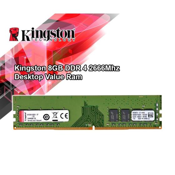 Memória Ram 8gb Ddr4 2666mhz Kvr26n19s8/8 Kingston