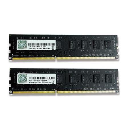 Imagem de Memória G.Skill Value 8GB (2x4GB) 1600Mhz DDR3 CL11 - F3-1600C11D-8GNT