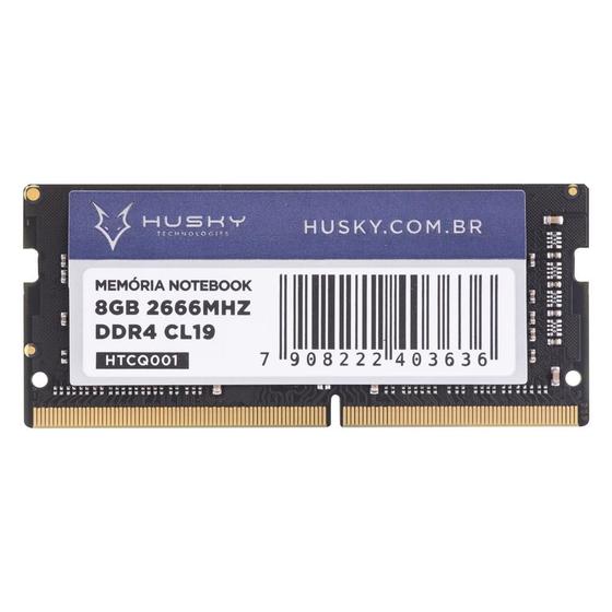 Imagem de Memória Husky Technologies, 8GB, 2666MHz, DDR4, CL19, para Notebook - HTCQ001