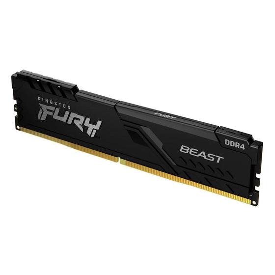 Memória kingston 16GB DDR4 3200Mhz fury beast black - KF432C16BB/16 Menor preço em Memória kingston 16GB DDR4 3200Mhz fury beast black - KF432C16BB/16