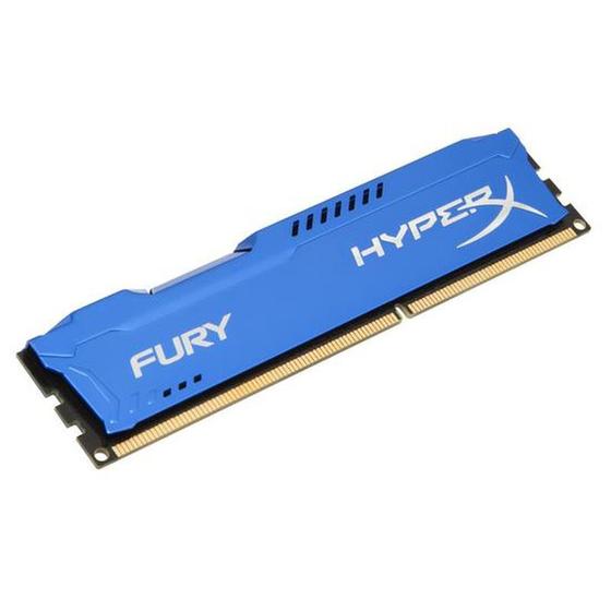 Imagem de Memória Kingston 4GB DDR3 1600MHz Azul Hyper X Fury HX316C10F
