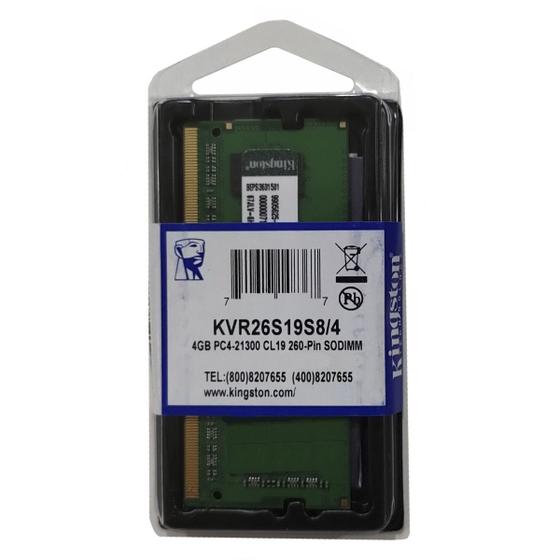 Memória Kingston 4gb Ddr4 2666 Compatível para Dell Inspiron 15 3567 m44 Menor preço em Memória Kingston 4gb Ddr4 2666 Compatível para Dell Inspiron 15 3567 m44