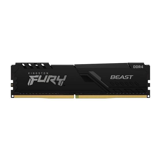 Imagem de Memória Kingston Fury Beast 8GB 3200MHz DDR4 CL16 Preto - KF432C16BB/8