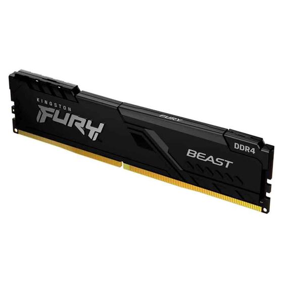 Imagem de Memória Kingston Fury Beast Black, 32GB, DDR4, 3200MHz, 1.35V, Desktop - KF432C16BB/32