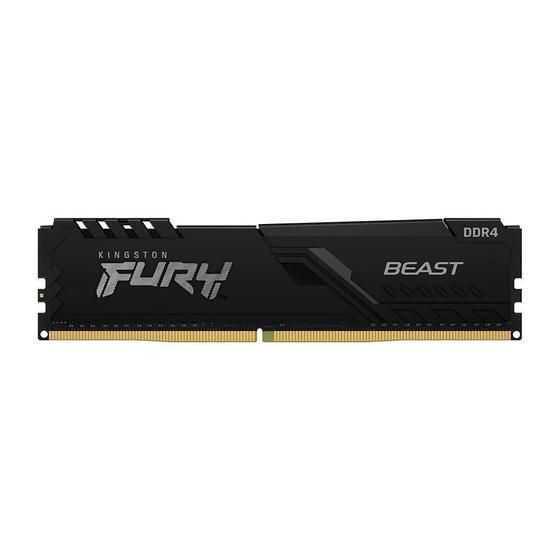 Imagem de Memoria kingston fury beast black 8gb ddr4 3200mhz kf432c16bb/8