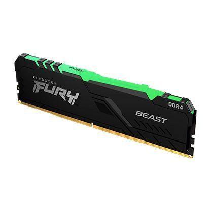 Imagem de Memória Kingston Fury Beast RGB, 16GB, 1x16GB, 2666MHz, DDR4