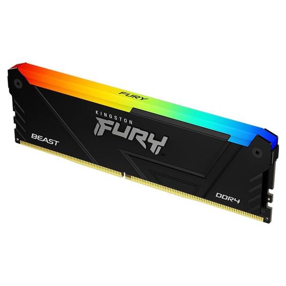 Imagem de Memória Kingston Fury Beast RGB, 32GB, 2666MHz, DDR4, CL16, Preto - KF426C16BB2A/32