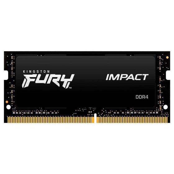 Imagem de Memória Kingston Fury Impact, 16GB, 2666MHz, DDR4, CL15, para Notebook - KF426S15IB1/16