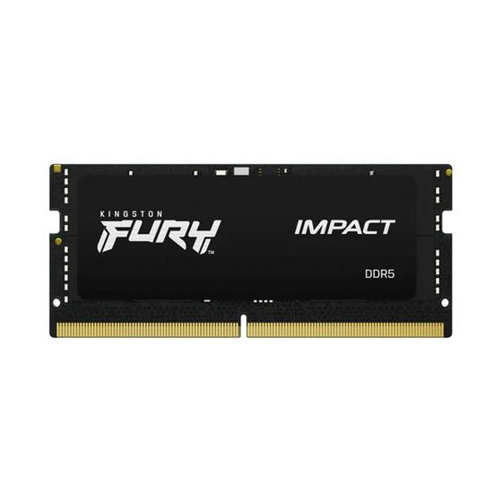 Memória Kingston Fury Impact, 16GB, 5600MHz, DDR5, CL40, para Notebook Gamer, Preto - KF556S40IB-16 Menor preço em Memória Kingston Fury Impact, 16GB, 5600MHz, DDR5, CL40, para Notebook Gamer, Preto - KF556S40IB-16