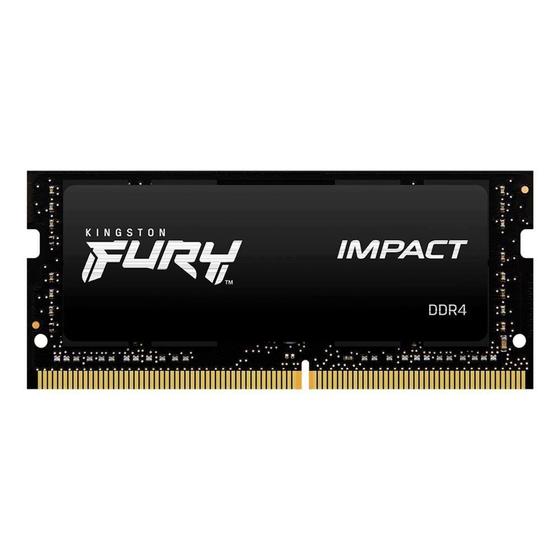 Imagem de Memória Kingston Fury Impact, 32GB, 3200MHz, DDR4, CL20, Para Notebook - KF432S20IB/32