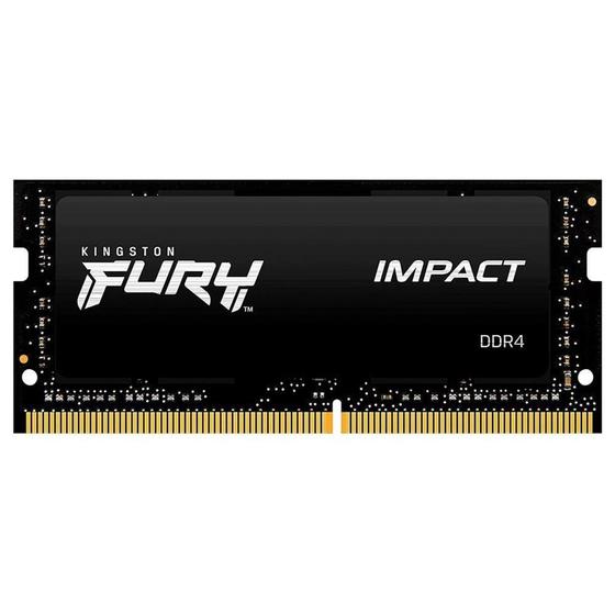 Imagem de Memória Kingston Fury Impact, 8GB, 3200MHz, DDR4, CL20, Para Notebook - KF432S20IB/8